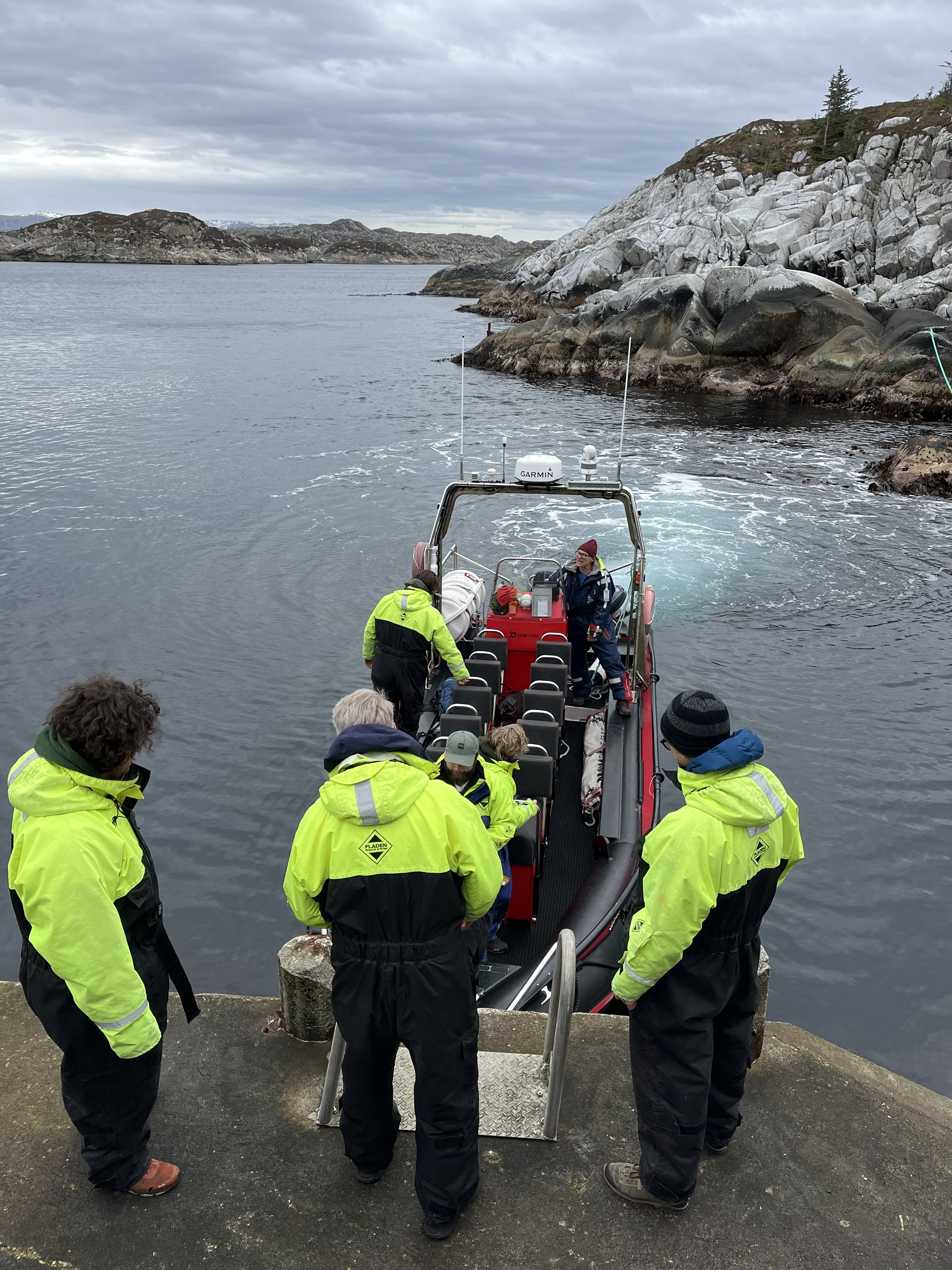 Jostein's RIB that has brought us back and forth between Slåtterøy and Skjeret many times